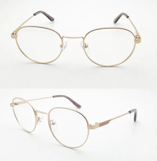 Высококачественные мужские модные металлические оптические очки для близорукости, очки в оправе